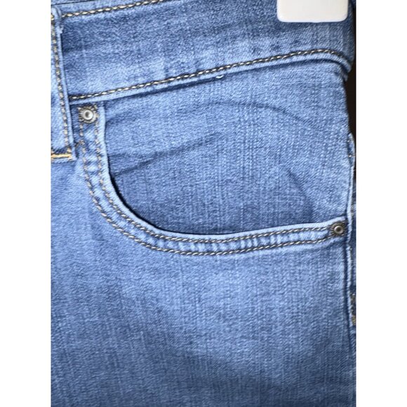 Lee Relaxed Fit Women 2 30X20 Blue Jean Mid Rise Capri Stretch Denim - Picture 4 of 8
